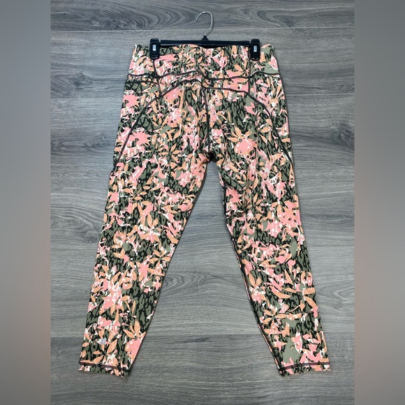 Sweaty Betty Power Pocket 7/8 Leggings Pink Green Floral Print 2XL XXL - Picture 6 of 12